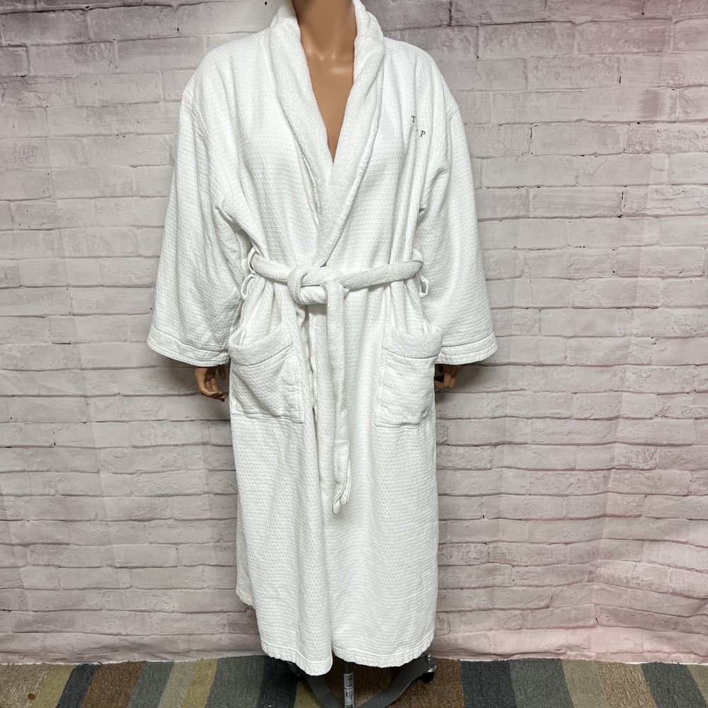 Chadsworth & Haig Trump Robe Unisex OSFM White Waffle Weave Spa Luxury Resort